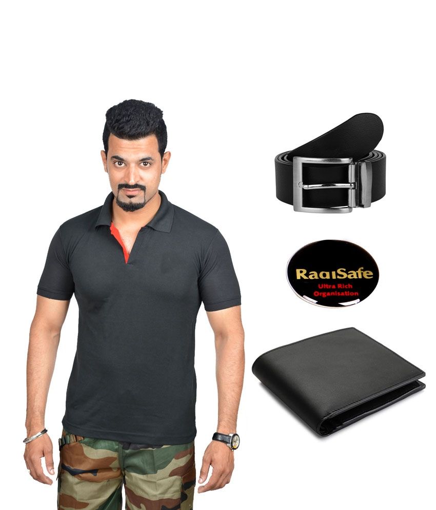 black shirt combo for men