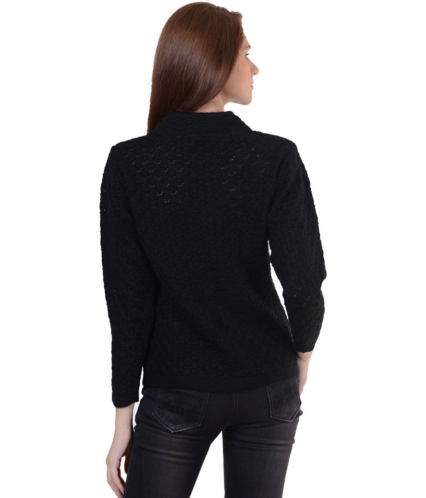 Buy Sportking Black Cardigan Sweater For Women Online at Best Prices in ...