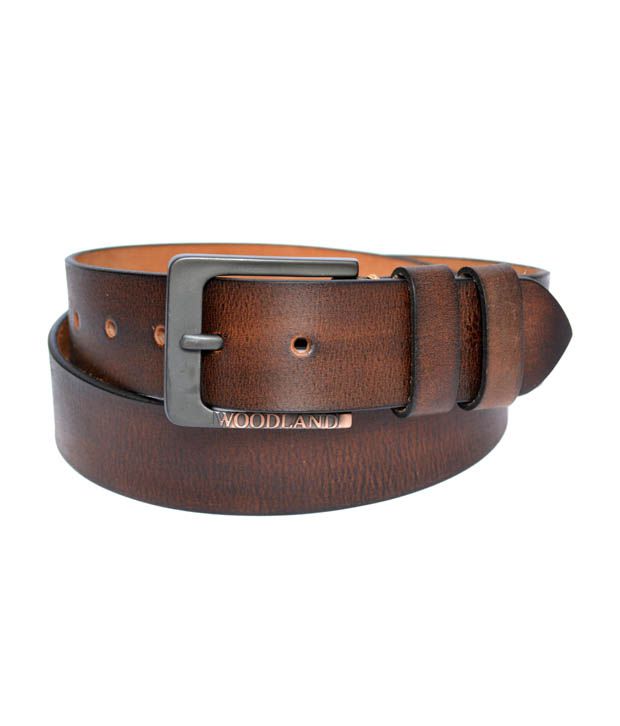 Woodland Men's Leather Belt Art BT1026BRN - Buy Woodland Men's Leather ...