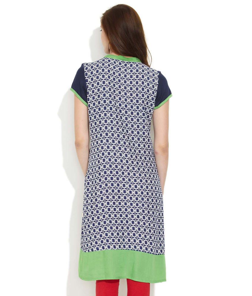 dark blue kurta for ladies