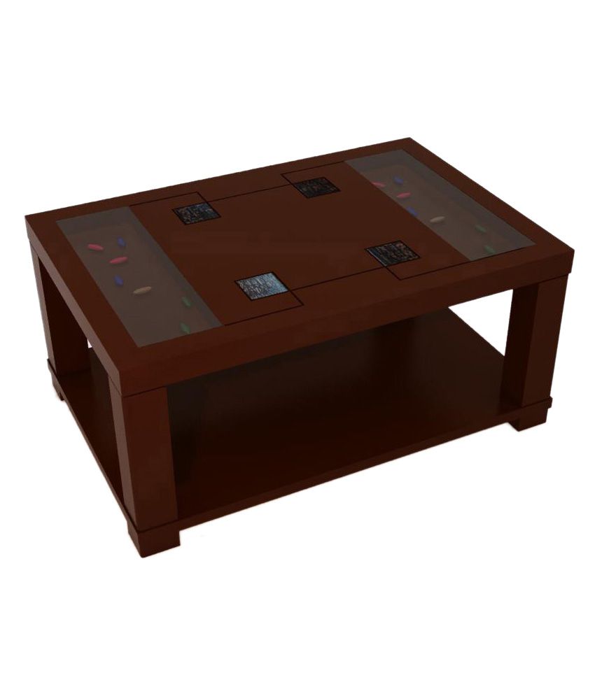 Solid Wood Center Table with Glass Top - Buy Solid Wood ...