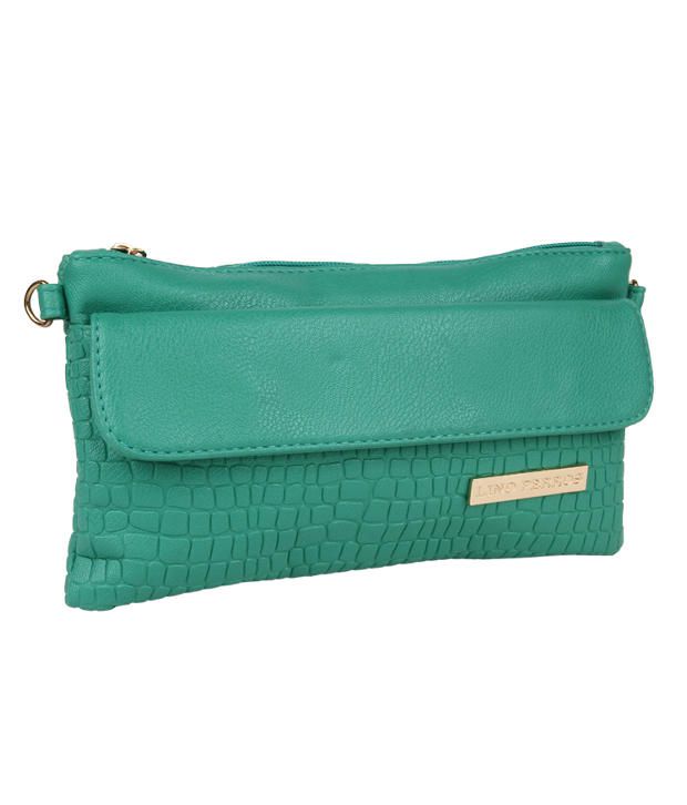 Lino Perros Lwsl00154 Green Green Sling Bags - Buy Lino Perros ...