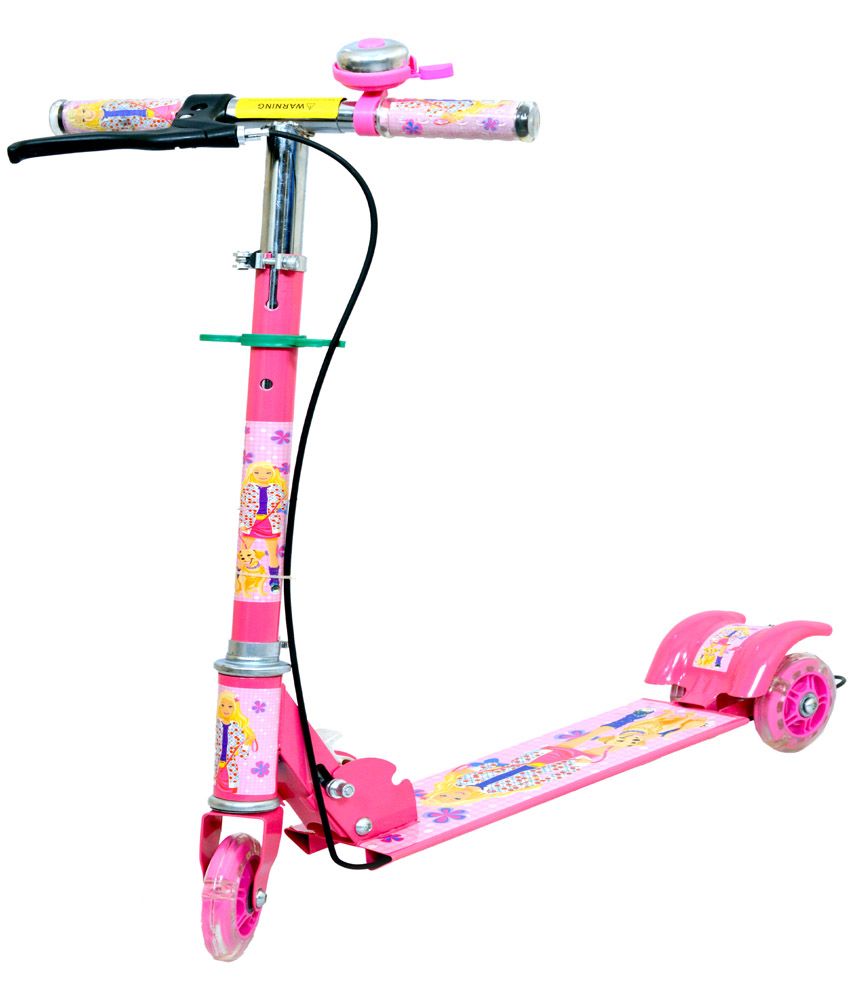 pink childs electric scooter