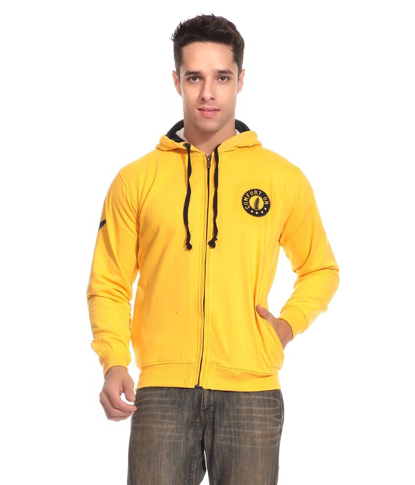men's hooded cotton blend sweatshirt