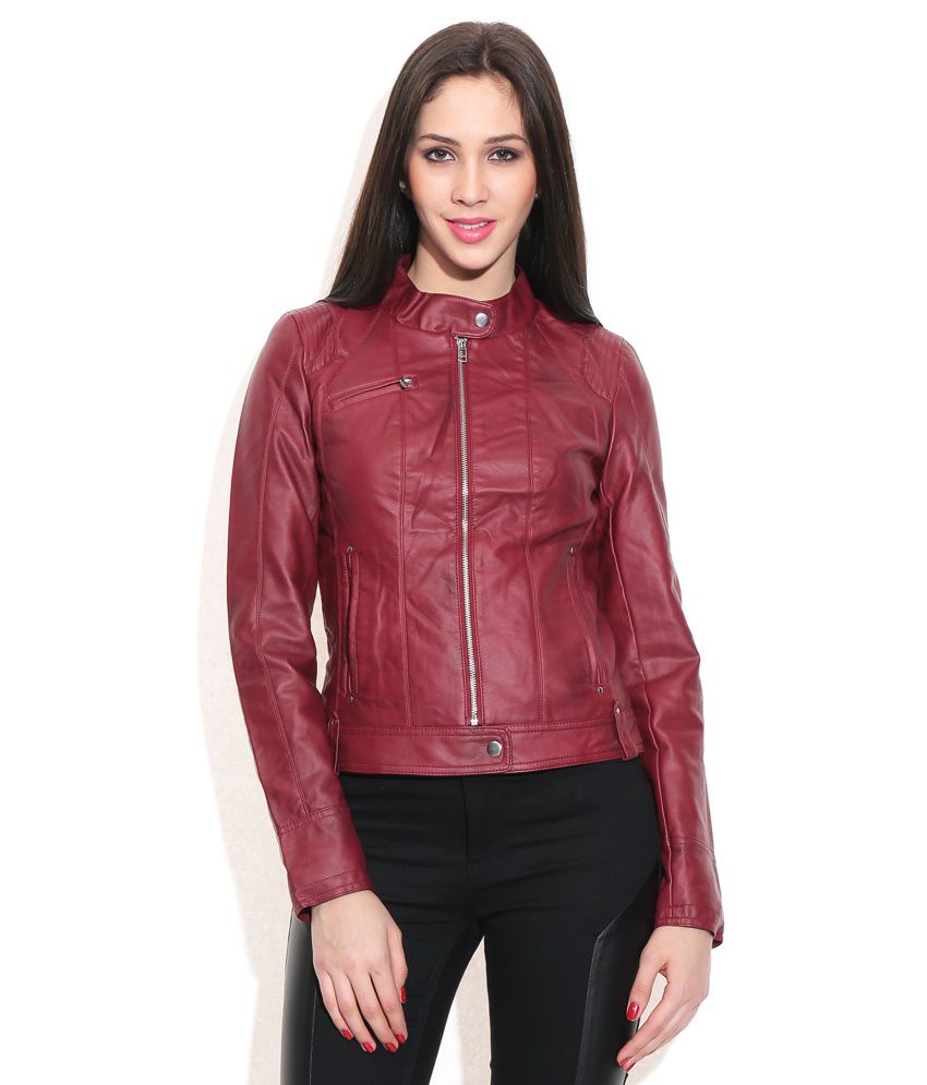 Buy Vero Moda Maroon Jacket Online Best Prices Snapdeal