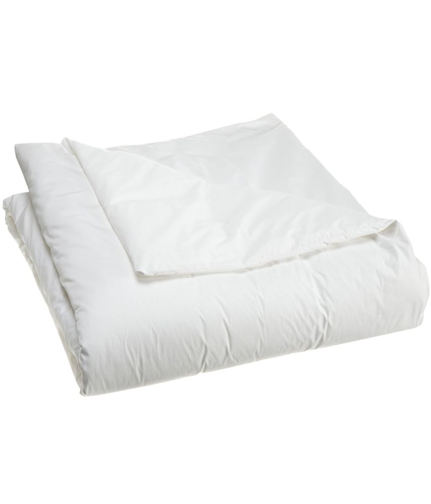 Misr White Plain Cotton Double Bed Covers Buy Misr White Plain Cotton