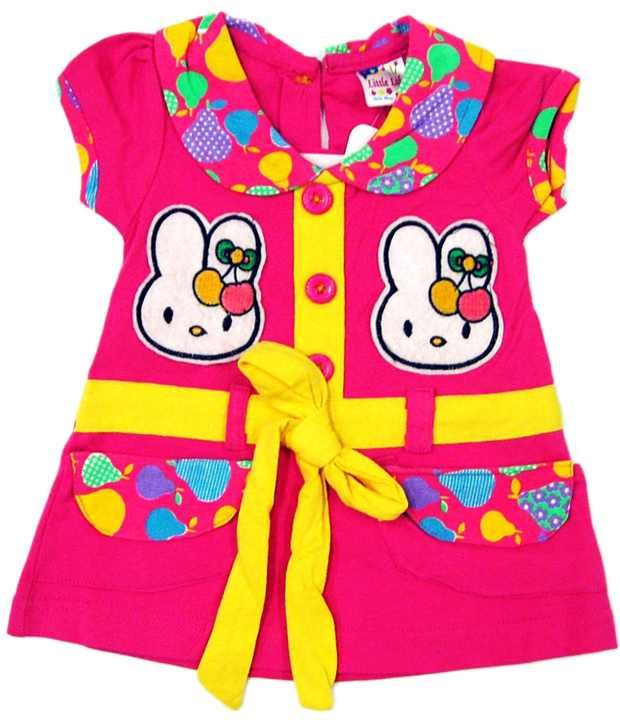 Little Life Baby Cotton Frock (rani) Buy Little Life Baby Cotton