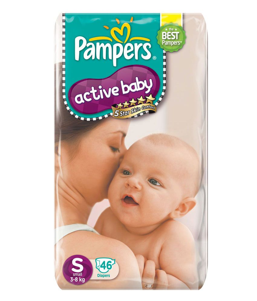 pampers active baby diapers small