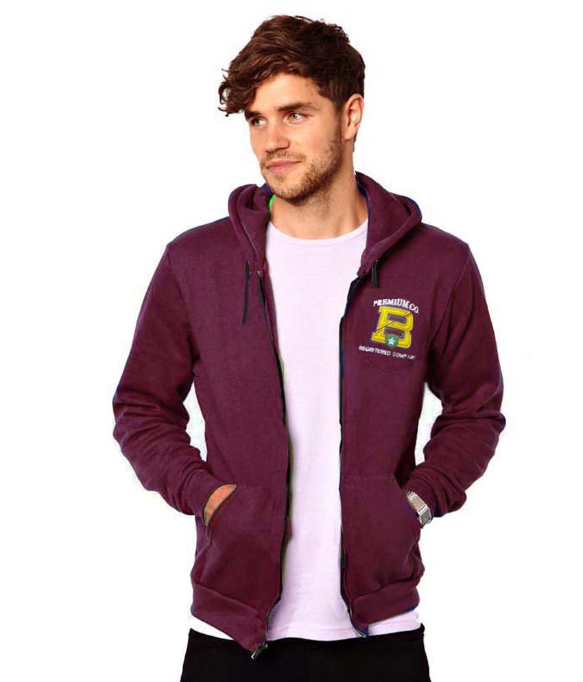 men's hooded cotton blend sweatshirt