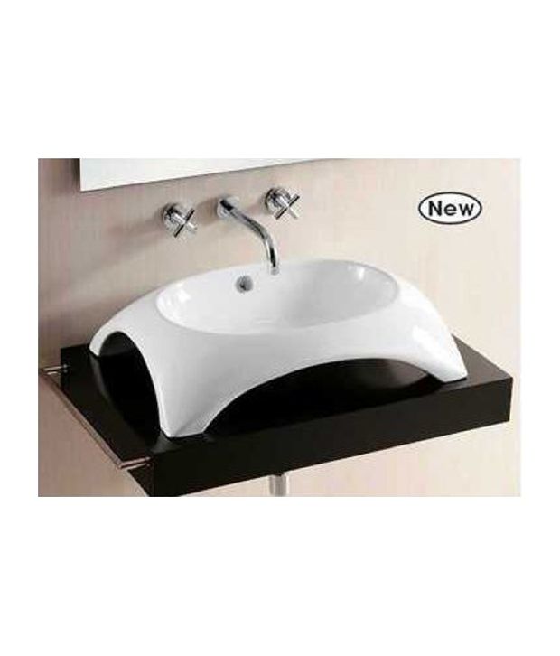 Buy Glocera Eddy Wash Basin White Online at Low Price in India Snapdeal