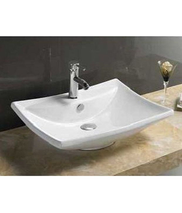 Buy Glocera Zita Wash Basin White Online at Low Price in India Snapdeal