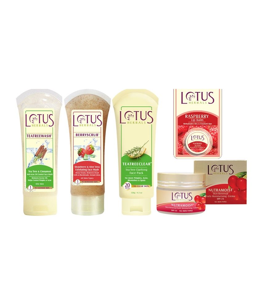 Lotus Herbals Face Care Combo Pack 5pcs Buy Lotus Herbals Face Care