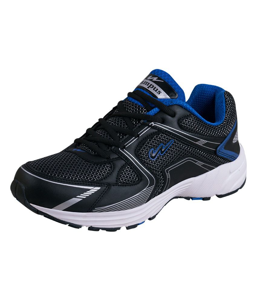 Campus Blue Synthetic Leather Lace Walking Sport Shoes - Buy Campus ...