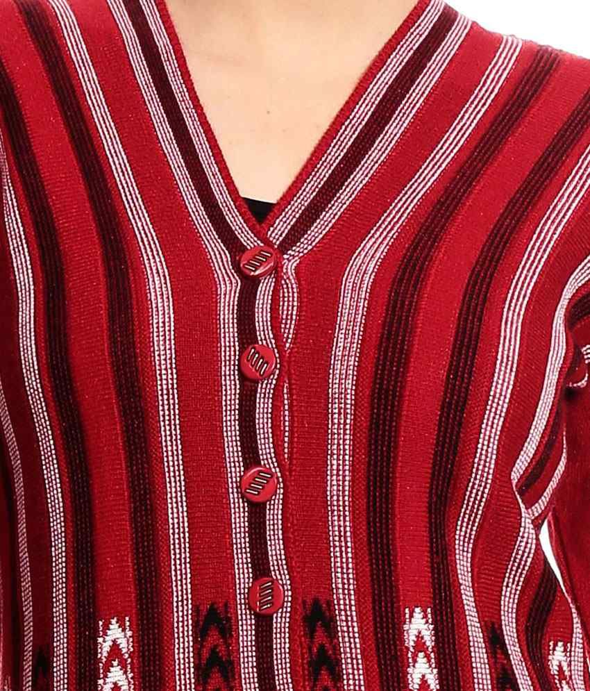 red long frock design