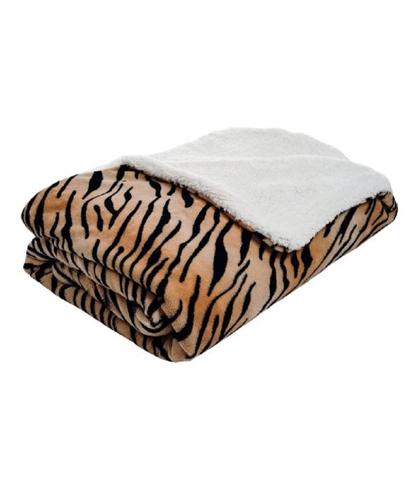 Ac Blend Natural Tiger Print Blanket Buy Ac Blend Natural Tiger Print Blanket Online At Low Price Snapdeal