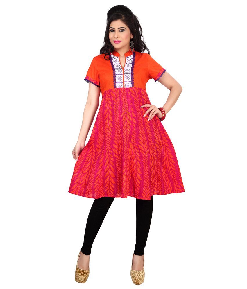 half anarkali kurti