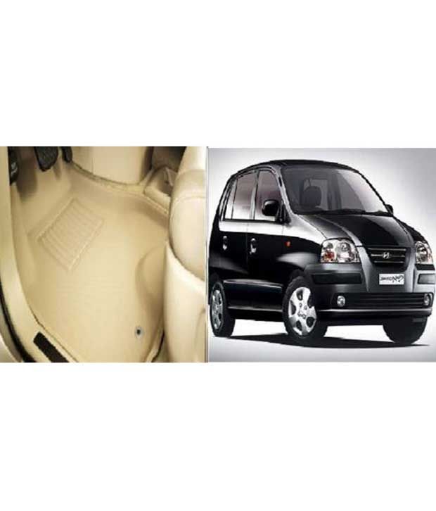 Autokraftz 3d Car Foot Mats Beige Colour For Hyundai Santro Xing Buy