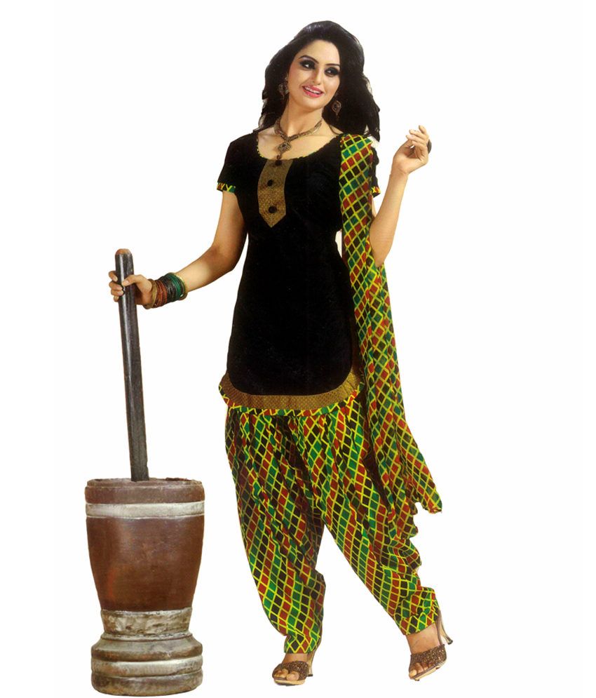 plain kurti printed salwar