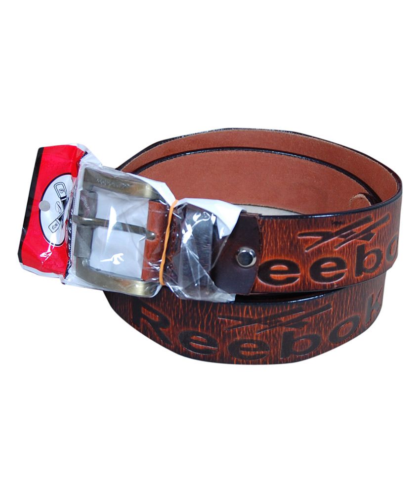 reebok leather belt