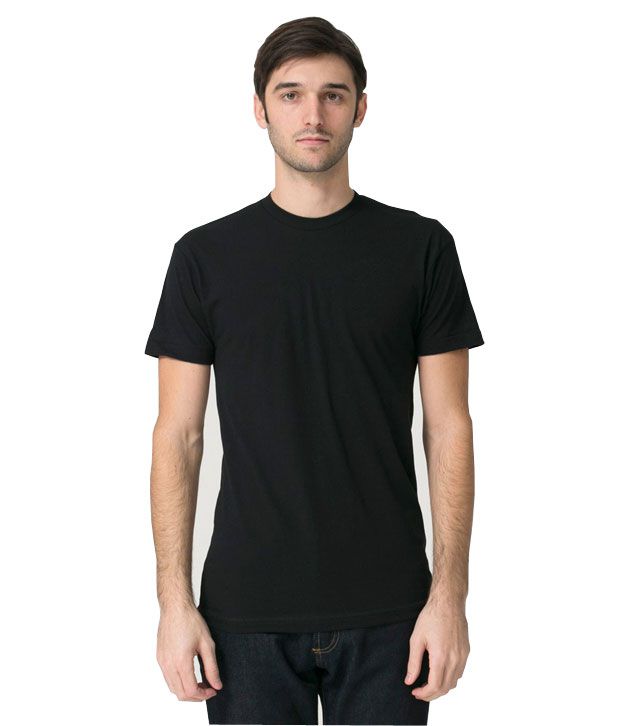 Wintex Black Cotton Half Sleeve T-shirt - Buy Wintex Black Cotton Half ...