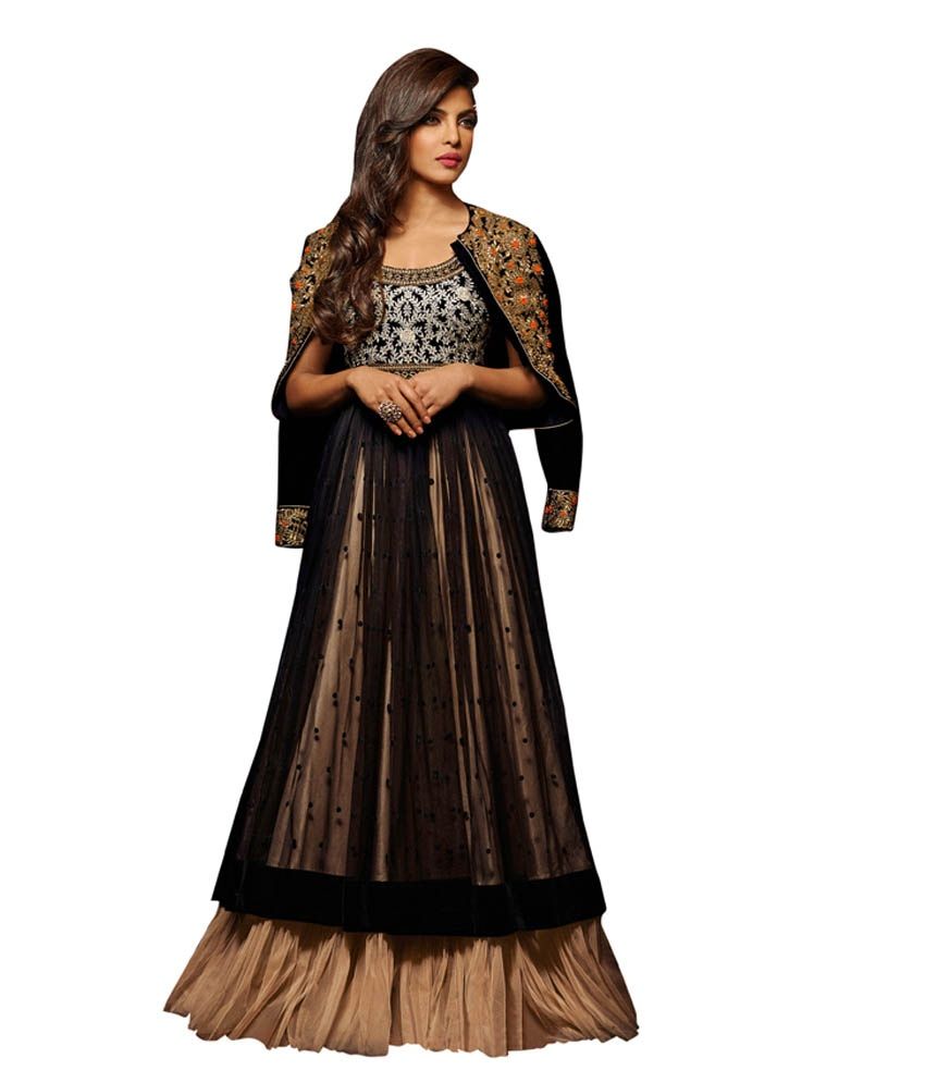 snapdeal anarkali dress material
