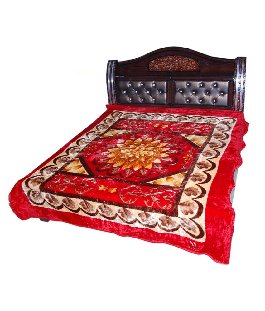 Kurlon Red Blends Double Bed Mink Blanket Buy Kurlon Red Blends