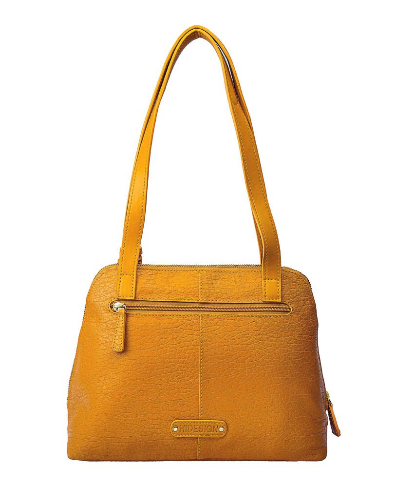 Hidesign SB RHEA 03 Yellow Leather Shoulder Bag - Buy Hidesign SB RHEA ...
