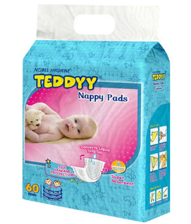 teddy nappy pads