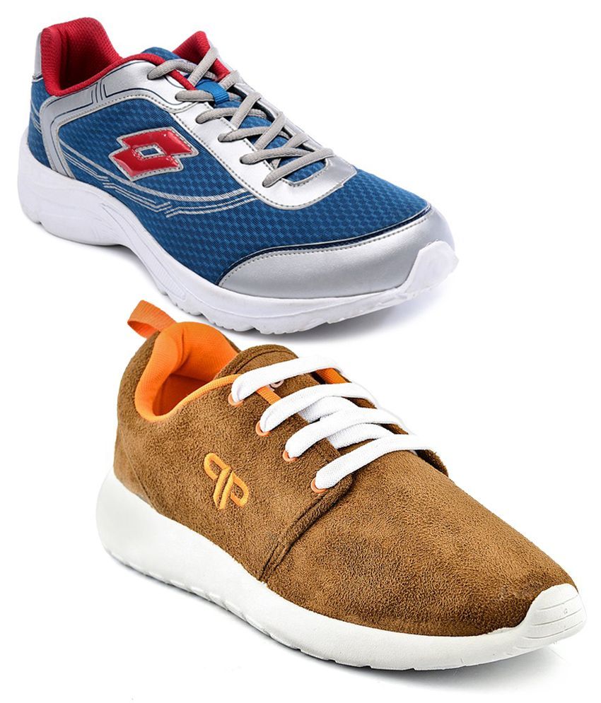 LOTTO TREMOR BLUE SPORT SHOES AND PROVOGUE BROWN CASUAL