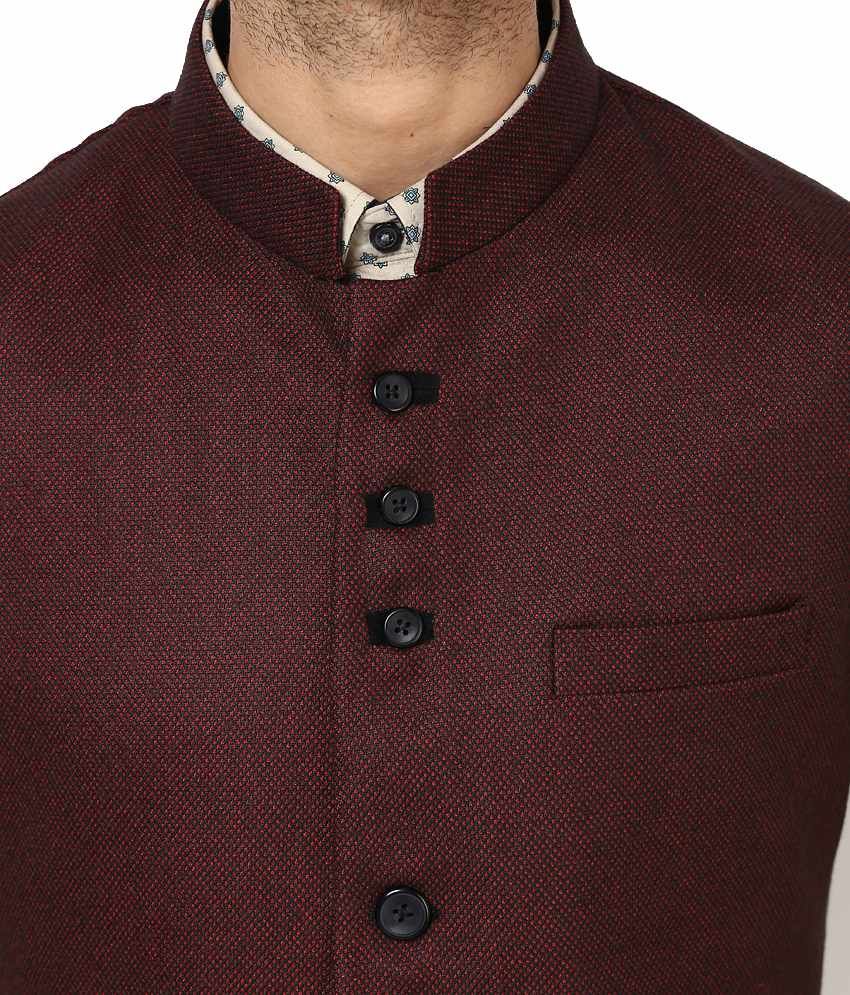 maroon formal coat