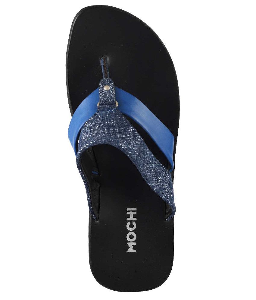 Mochi Blue Slippers Price in India- Buy Mochi Blue Slippers Online at Snapdeal
