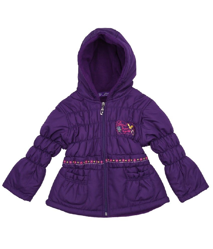 Woollen Wear Full Sleeves Purple Color Jacket For Kids - Buy Woollen ...