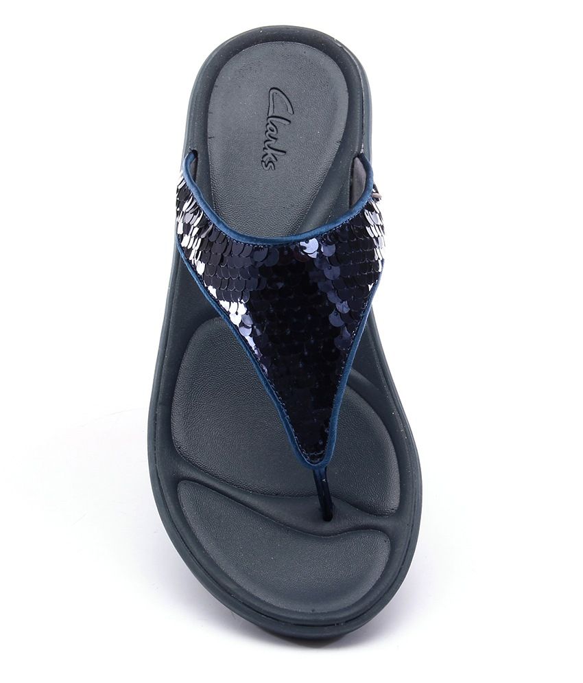 Clarks Navy Flat Sandal Price in India- Buy Clarks Navy Flat Sandal ...