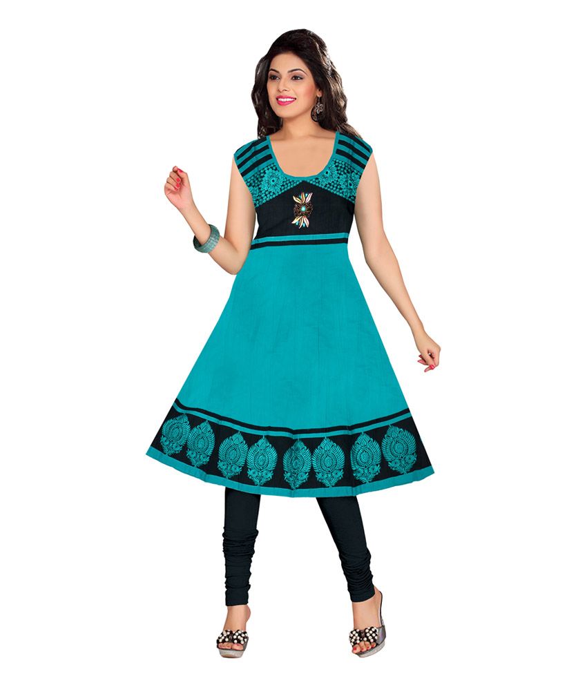 Raj Creations Cotton Kurti With Salwar - Stitched Suit - Buy Raj ...