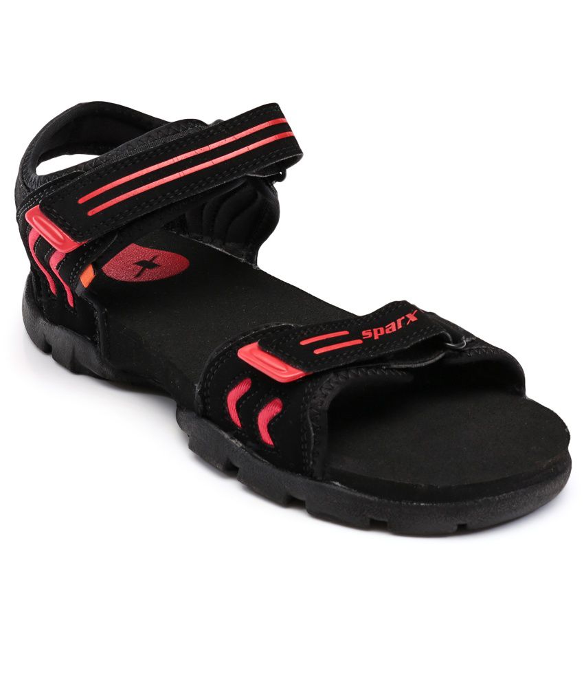 Sparx Black Floater Sandals Art 