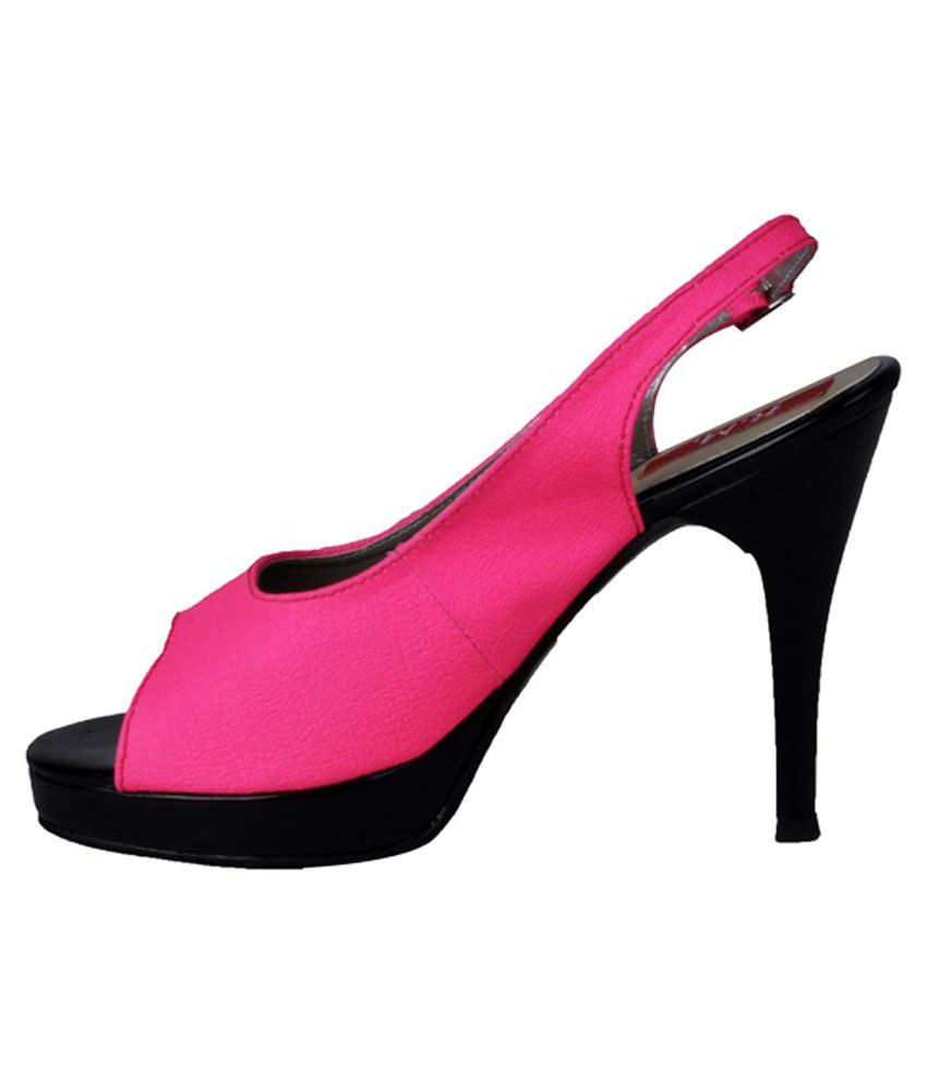 Hm Pink Medium Heel Sandals Price in India- Buy Hm Pink Medium Heel Sandals Online at Snapdeal