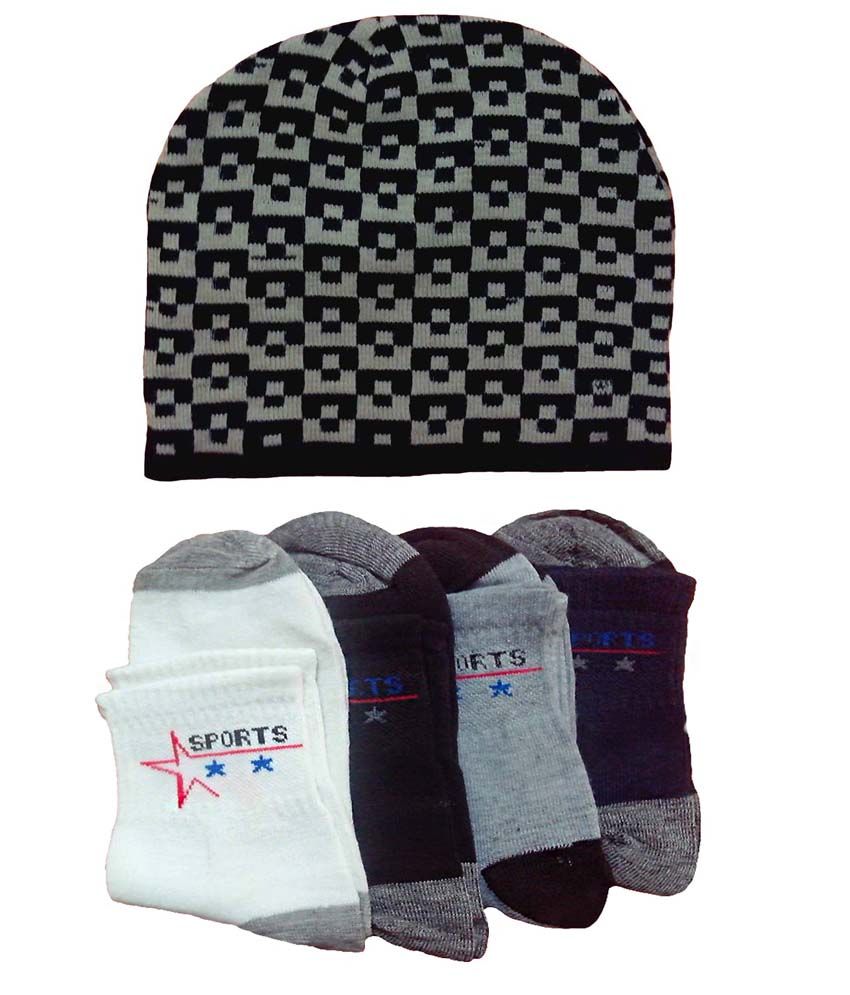 Amar Agencies Multicolor Woollen Topi 