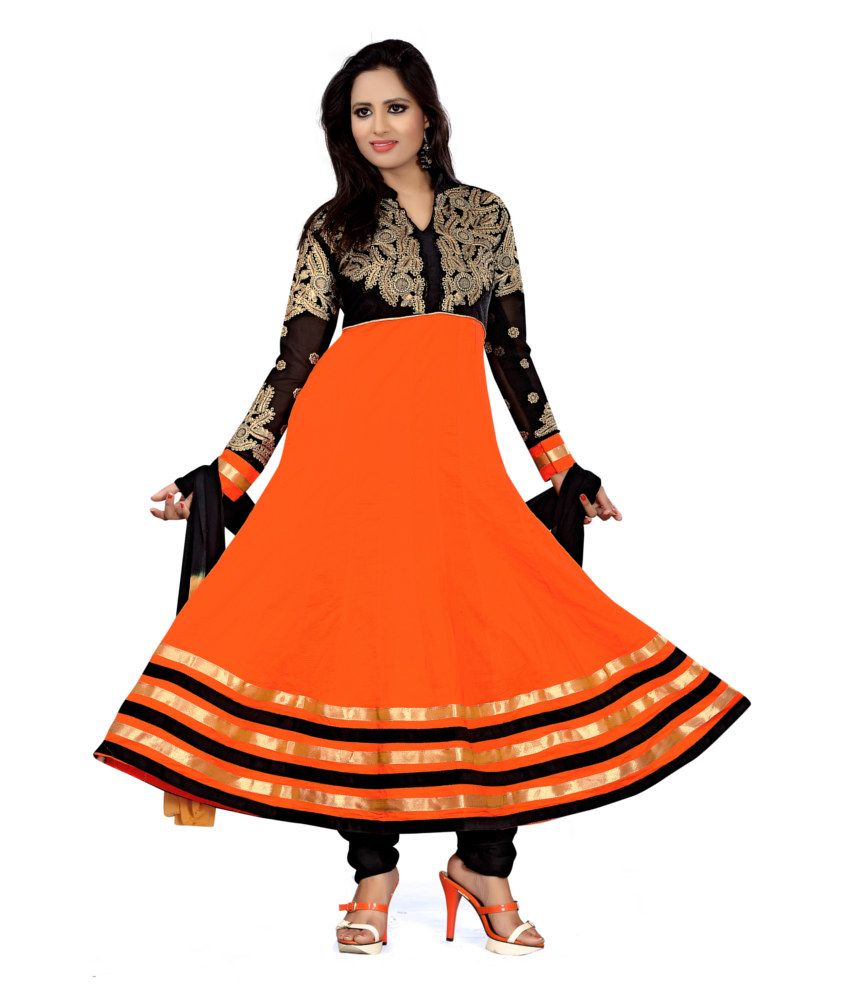 anarkali dress cotton material