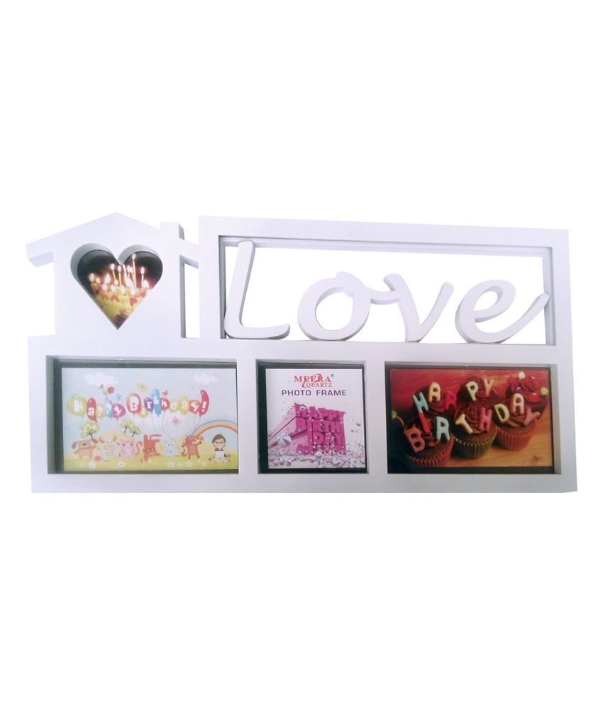 Meera Quartz White Photo Frames