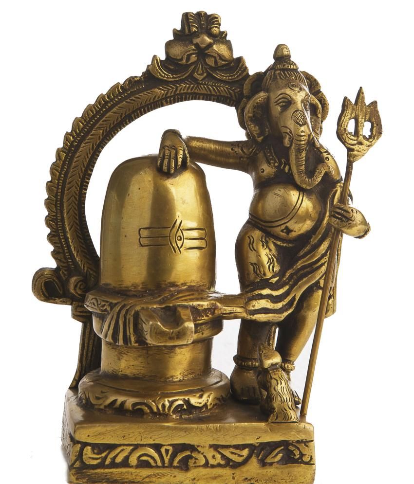 Exotic India Lord Ganesha Guarding Shiva Linga Buy Exotic India