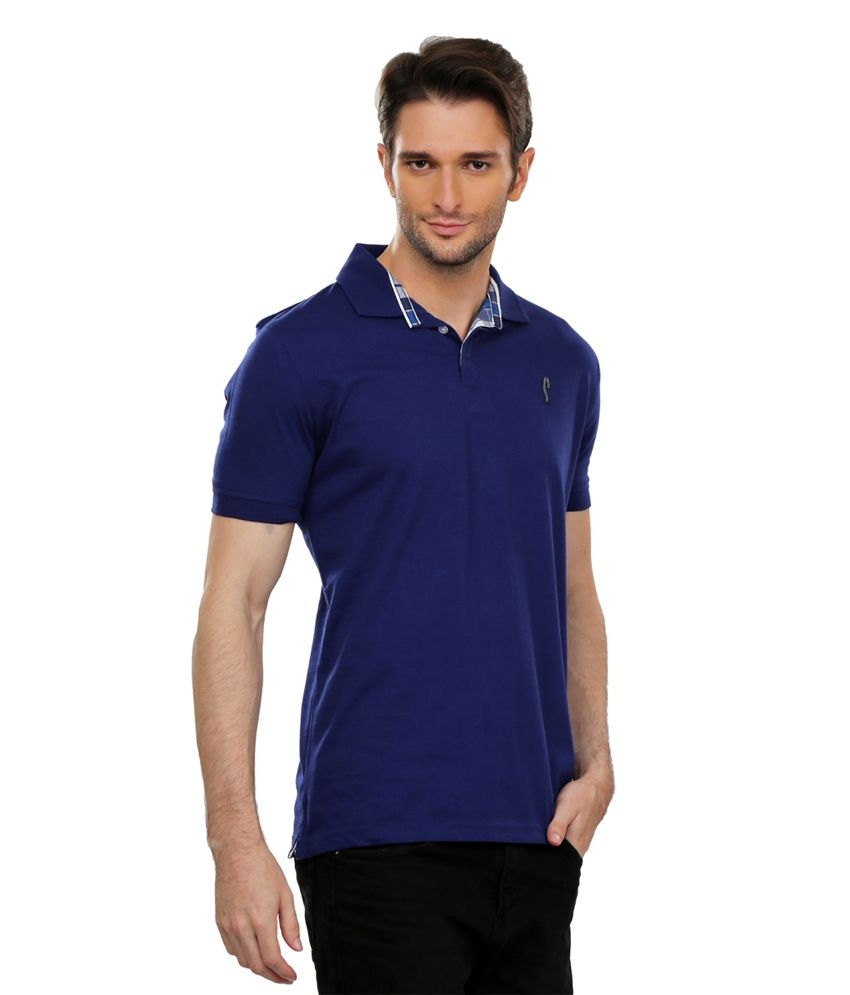 Stride Blue Collar Neck T-shirt - Buy Stride Blue Collar Neck T-shirt ...