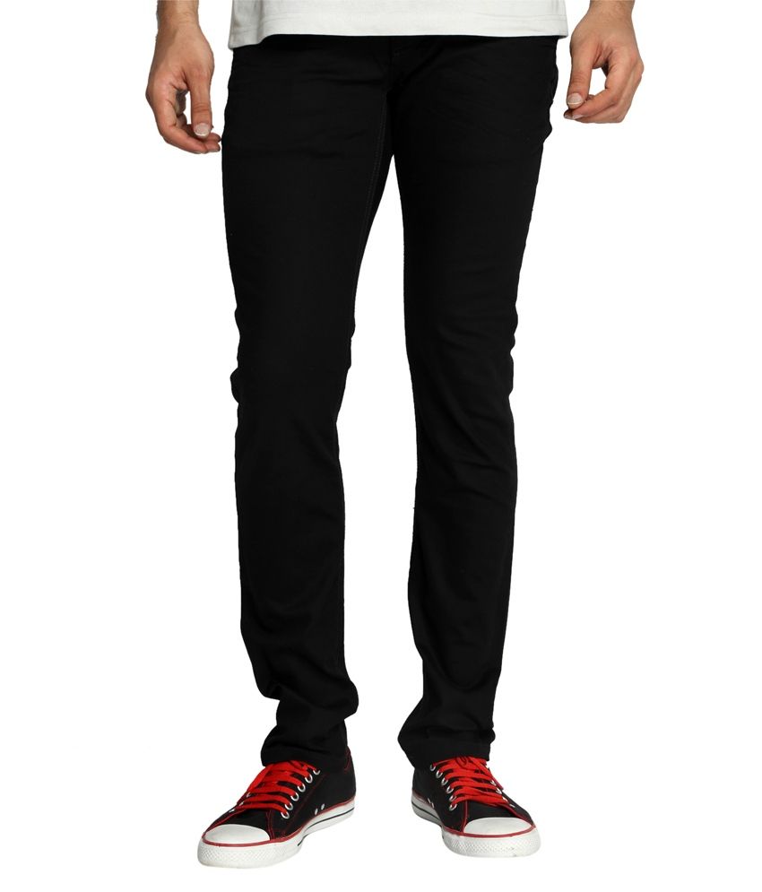 Rookies Black Slim Fit Jeans - Buy 