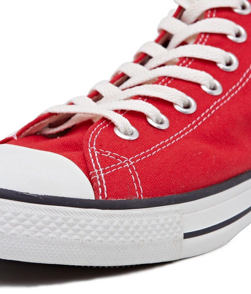 cheap red canvas shoes