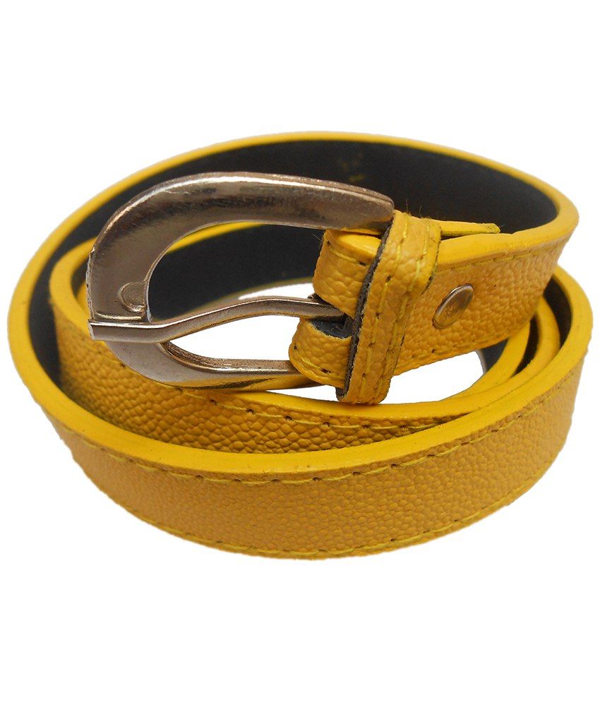 Gci Yellow Textured Belt For Women: Buy Online at Low Price in India ...