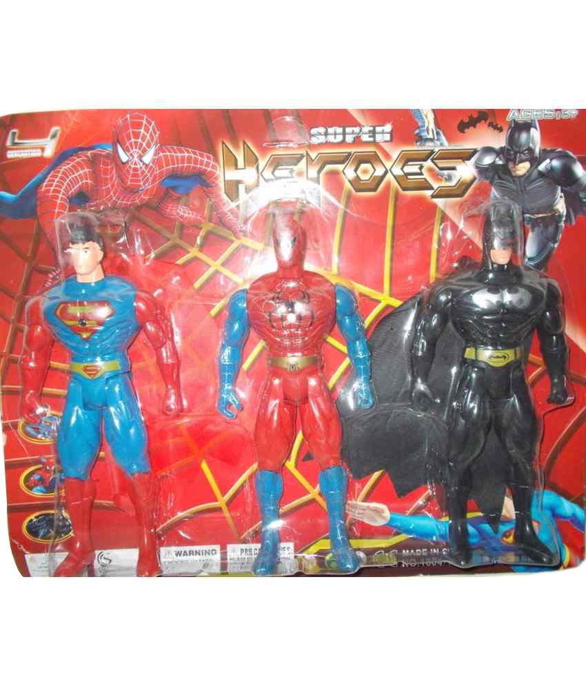 Shop & Shoppee Super Hero Action Figure Set 3 In 1 - Shop Shoppee Super Hero Action SDL319257249 1 E2711