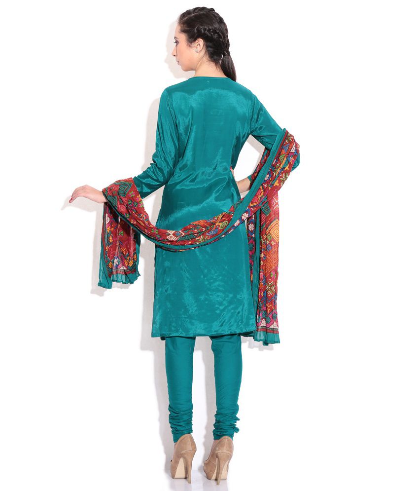 Biba Viscose Kurti With Salwar - Stitched Suit - Buy Biba Viscose Kurti With Salwar - Stitched 