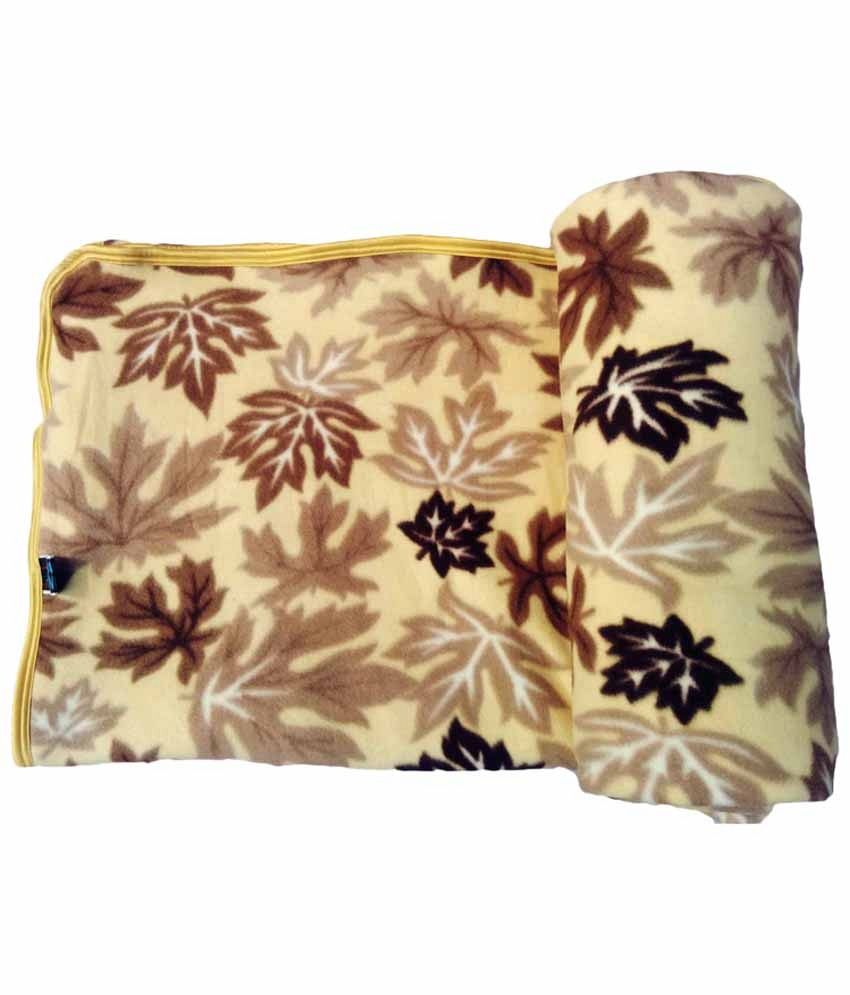 JK Handloom Double Ply Fleece Double Bed Woolen Blanket Quilt Dohar