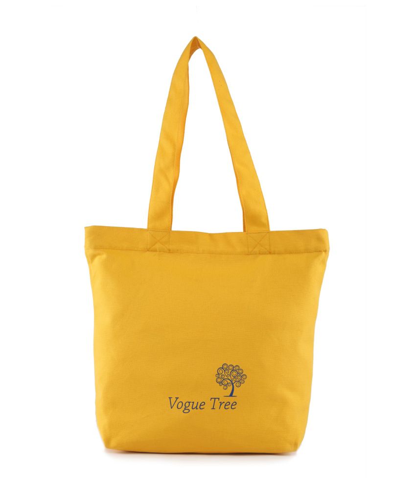Vivinkaa Yellow Canvas Tote Bag - Buy Vivinkaa Yellow Canvas Tote Bag ...