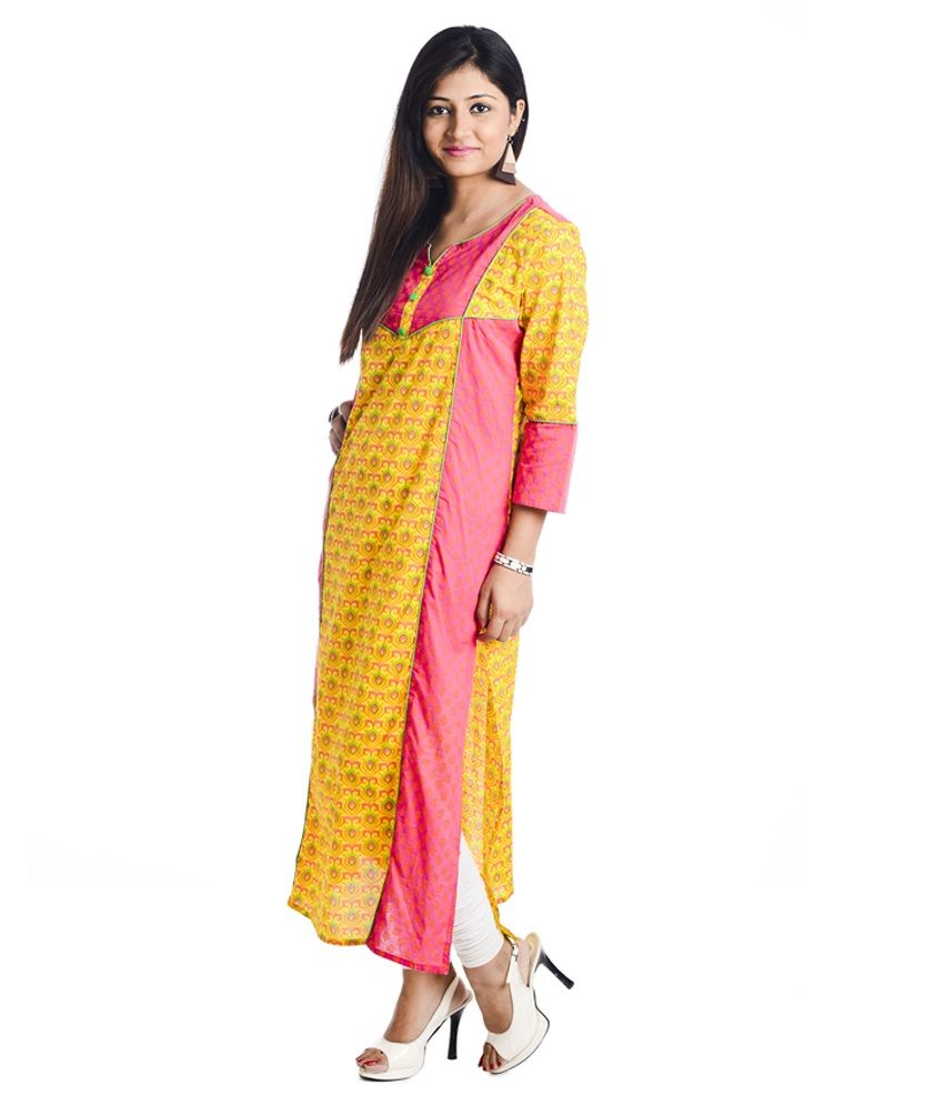 Aatisha Formal Floral Print Kurti - Buy Aatisha Formal Floral Print ...