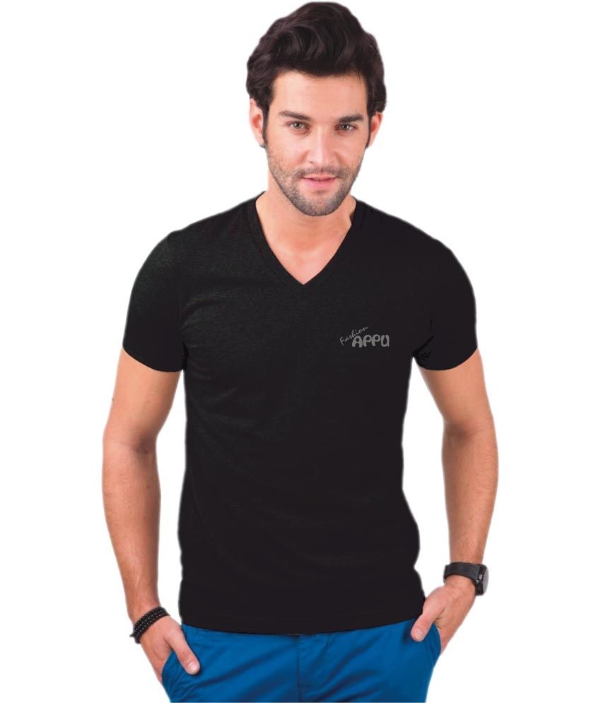 black v neck tees